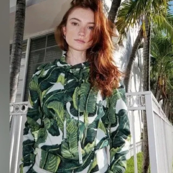 Twenty Montreal Hoodie Tropical Leaves S - Picture 2 of 8